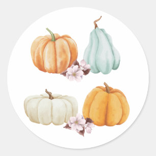 Pompoen Bloemen Thanksgiving Herfst Sticker