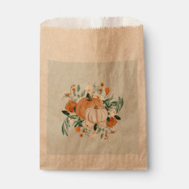 Pompoen Bloemenval kleuren blauw, Bedankzakje