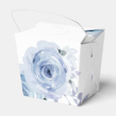 Pompoen Bloemig Blauw Sering Babyshower Bedankdoosjes (Achterkant)