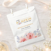 Pompoen Bloemige Baby Shower Bedankzakje (Geknipt)