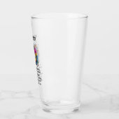 Pompoen Bloom Spell betoverd Halloween bier Glas (Links)