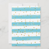 Pompoen Blue Boy Baby Shower Kaart (Achterkant)