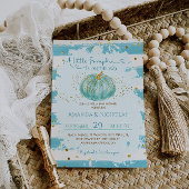 Pompoen Blue Boy Baby Shower Kaart
