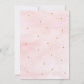 Pompoen Blush Floral Baby shower Kaart (Achterkant)