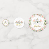 pompoen blush roze en gouden Baby shower partij Confetti (Voorkanten)