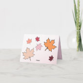 Pompoen Blush Roze Famed Herfst Baby shower Bedankkaart (Achterkant)