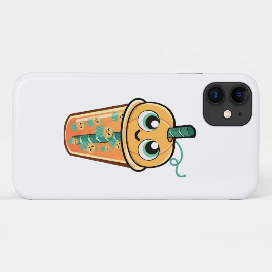Pompoen Boba Kwal Case-Mate iPhone Case (Achterkant (horizontaal))
