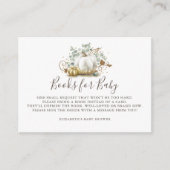 Pompoen | Boeken voor Baby Bring a Book Baby showe Informatiekaartje (Voorkant)