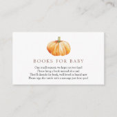 Pompoen Boeken voor Baby insert kaart (Voorkant)