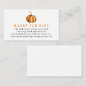 Pompoen Boeken voor Baby insert kaart (Voorkant / Achterkant)