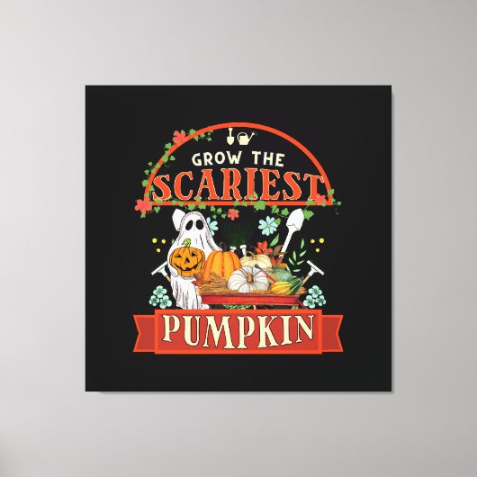 Pompoen Boer Halloween Canvas Afdruk (Voorkant)