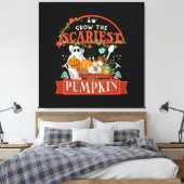 Pompoen Boer Halloween Canvas Afdruk (Insitu (Slaapkamer))