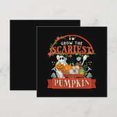 Pompoen Boer Halloween Kaart (Voorkant / Achterkant)