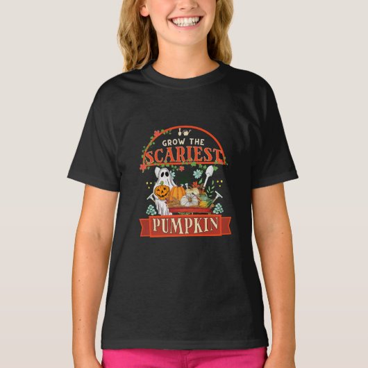 Pompoen Boer Halloween T-shirt (Voorkant)