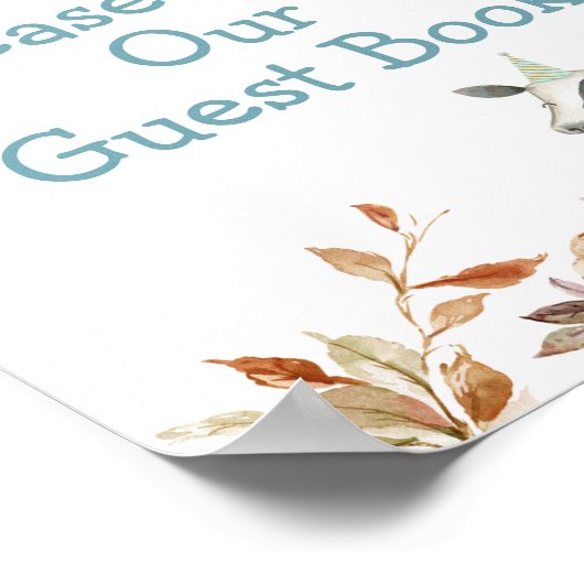 Pompoen Boerderij Dier Tractor Gelieve onze Gast t Poster (Hoek)