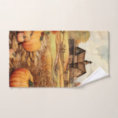 Pompoen Boerderij Herfst Oogst Thanksgiving Bad Handdoek (Handdoek)
