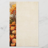 Pompoen Boerderij Herfst Oogst Thanksgiving Briefpapier (Voorkant)