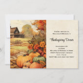 Pompoen Boerderij Herfst Oogst Thanksgiving Kaart (Voorkant)