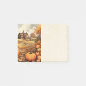Pompoen Boerderij Herfst Oogst Thanksgiving Post-it® Notes (Voorkant)