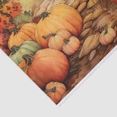 Pompoen Boerderij Herfst Oogst Thanksgiving Tissuepapier (Detail)