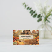 Pompoen Boerderij Herfst Oogst Thanksgiving Visitekaartje (Staand voorkant)