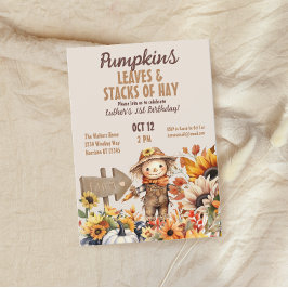 Pompoen Boerderij Herfst Zonnebloem Verjaardag Kaart