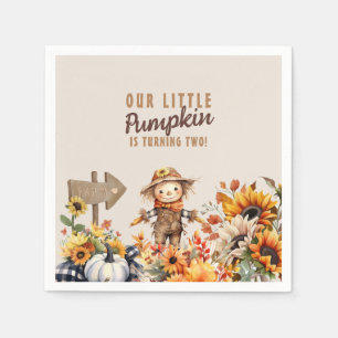 Pompoen Boerderij Zonnebloem Verjaardag Servet
