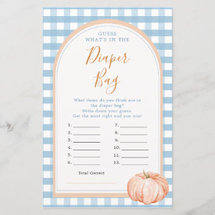 Pompoen Boho Blue Gingham Wat zit er in een luiert