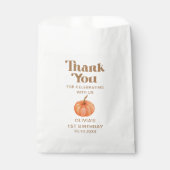 Pompoen Boho Herfst Dank u Verjaardag Bedankzakje (Voorkant)