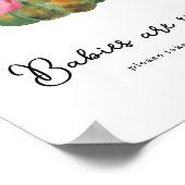 Pompoen boog baby shower Baby's zijn zoet Poster (Hoek)