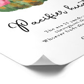 Pompoen boog baby shower Fopspeen jacht spel Poster (Hoek)