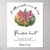 Pompoen boog baby shower Fopspeen jacht spel Poster (Voorkant)