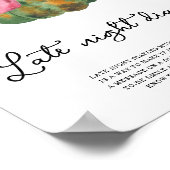 Pompoen boog baby shower Late nacht luiers Poster (Hoek)