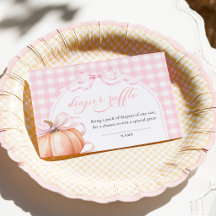 Pompoen Boog Baby Shower Luier Raffle 