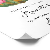 Pompoen boog baby shower Moeder om geadresseerd te Poster (Hoek)