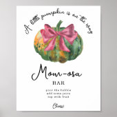Pompoen boog baby shower Momosa bar Poster (Voorkant)