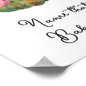 Pompoen boog baby shower Naam dat baby voedsel Poster (Hoek)