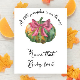 Pompoen boog baby shower Noem dat babyvoedsel Poster