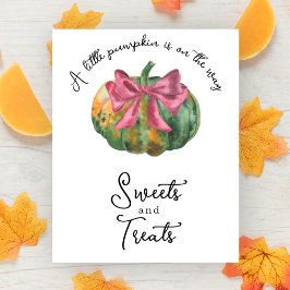 Pompoen boog baby shower Snoepjes en lekkernijen Poster