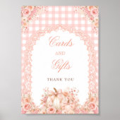Pompoen Boog Bloemkaarten & Cadeaus Tafelbord Poster (Voorkant)