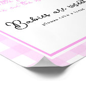 Pompoen boog boog baby shower Baby's zijn lief Poster (Hoek)