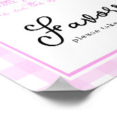 Pompoen boog boog baby shower Favors Poster (Hoek)