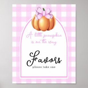 Pompoen boog boog baby shower Favors Poster