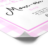 Pompoen boog boog baby shower Momosa Bar Poster (Hoek)