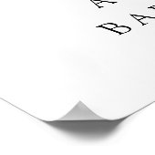 Pompoen boog herfst welkom baby shower feest poster (Hoek)