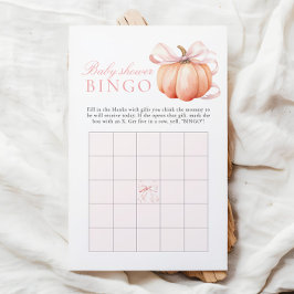 Pompoen Boog Meisje Baby Shower Cadeau Bingo Spel