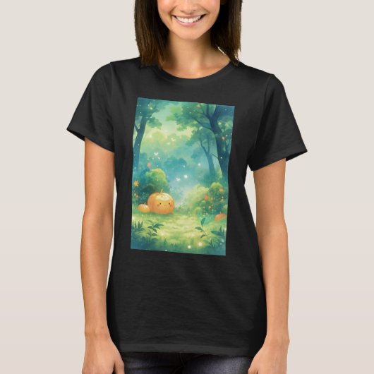 Pompoen Bos Charme T-shirt (Voorkant)