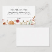 Pompoen Bourgogne Bloemenluier Raffle Informatiekaartje (Voorkant / Achterkant)