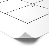 Pompoen & Bow Baby shower Guess Vervaldatum Kalend Poster (Hoek)