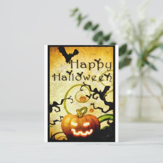 pompoen briefkaart (Staand voorkant)